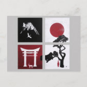 アルフレッド・フォックスによる日本精神の絵画 ポストカード (正面)