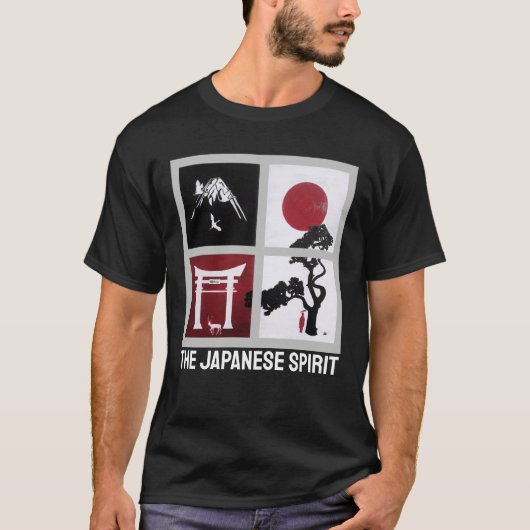 アルフレッド・フォックスによる日本精神の絵 Tシャツ (正面)