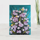 アルフレッド・フォックスによる春の花束の絵画 カード (正面)