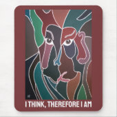 アルフレッド・フォックスによる男性の肖像画 マウスパッド (正面)