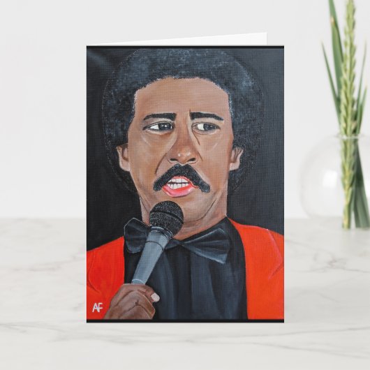 アルフレッド・フォックスによる画家コメディアン カード (正面)