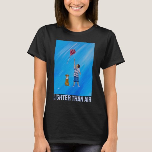 アルフレッド・フォックスによる空より軽い絵 Tシャツ (正面)