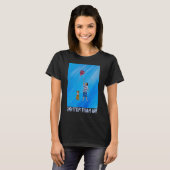 アルフレッド・フォックスによる空より軽い絵 Tシャツ (正面フル)