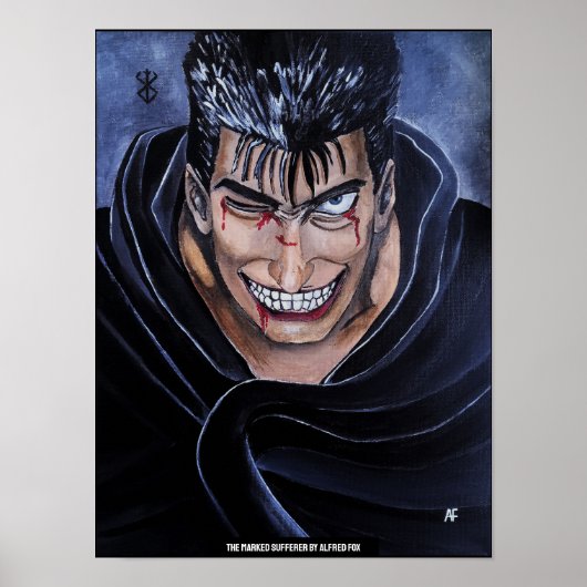 アルフレッド・フォックスによる絵画「The Marked Sufferer」 ポスター (正面)