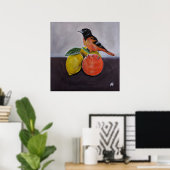 アルフレッド・フォックスによる絵画「The Oriole's Restful Pose」 ポスター (ホームオフィス)