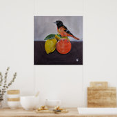 アルフレッド・フォックスによる絵画「The Oriole's Restful Pose」 ポスター (キッチン)