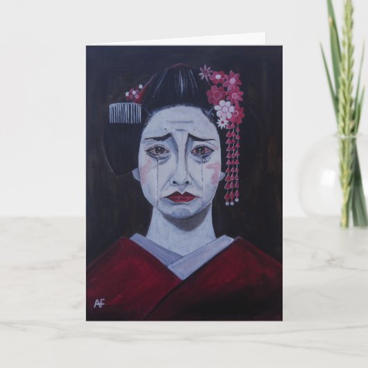 アルフレッド・フォックスによる美しく悲しい絵画 カード (正面)