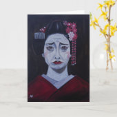 アルフレッド・フォックスによる美しく悲しい絵画 カード (黄色い花)