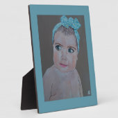 アルフレッド・フォックスによる赤ちゃんの肖像画 フォトプラーク (側面)