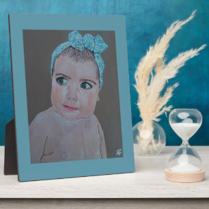 アルフレッド・フォックスによる赤ちゃんの肖像画 フォトプラーク