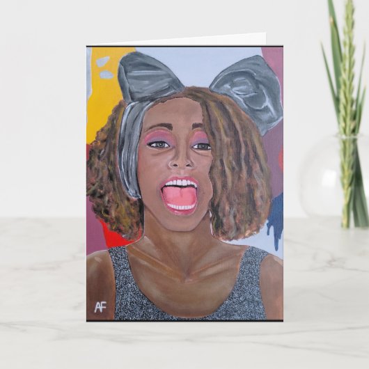アルフレッド・フォックスによる「ザ・ヴォイス」絵画 カード (正面)
