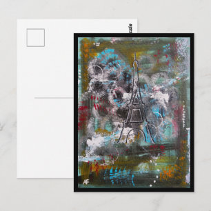 アルフレッド・フォックスによる「パリのささやき」絵画 ポストカード