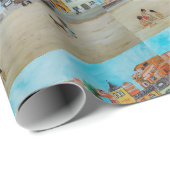 アルフレッド・フォックスによる「マルバロッサの浜」の絵画 ラッピングペーパー (ロールコーナー)