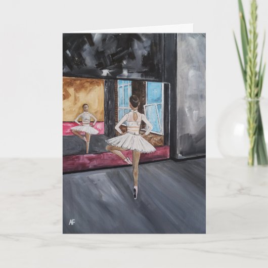 アルフレッド・フォックスによる「孤高の優雅」絵画 カード (正面)