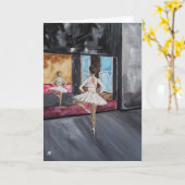 アルフレッド・フォックスによる「孤高の優雅」絵画 カード (黄色い花)
