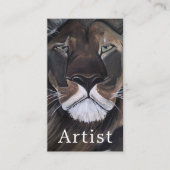 アルフレッド・フォックスによる「獣の王」の絵画 名刺 (正面)