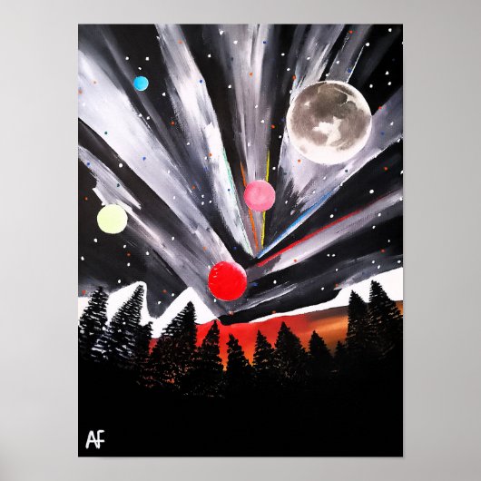 アルフレッド・フォックスによる「異世界」絵画 ポスター (正面)