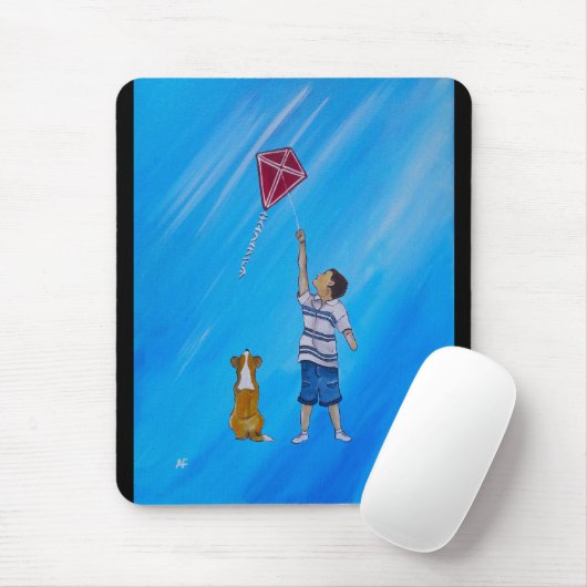 アルフレッド・フォックスによる「空より軽い絵画」 マウスパッド (マウス)