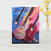 アルフレッド・フォックスによる「Jamming be Goode Painting」 カード (黄色い花)