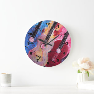 アルフレッド・フォックスによる「Jamming be Goode Painting」 ラージ壁時計