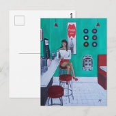 アルフレッド・フォックスによる「Runaround Sue」の絵画 ポストカード (正面/裏面)