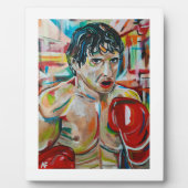 アルフレッド・フォックスによる「The Boxer」絵画 フォトプラーク (正面)