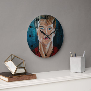 アルフレッド・フォックスによる「The Ghost Painting」 ラージ壁時計