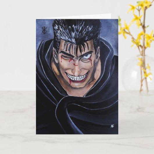アルフレッド・フォックスによる「The Marked Sufferer」絵画 カード (黄色い花)