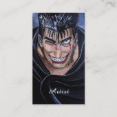 アルフレッド・フォックスによる「The Marked Sufferer」絵画 名刺 (正面)