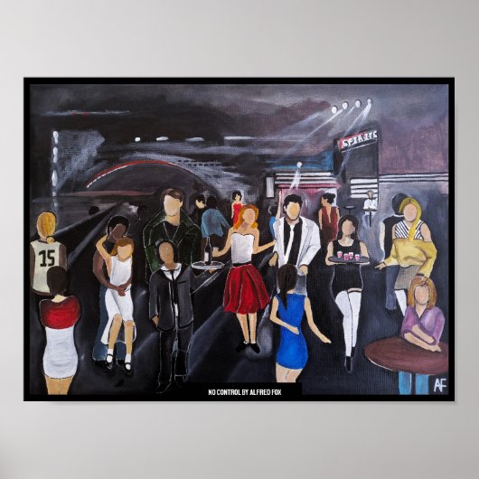 アルフレッド・フォックスの絵画「No Control」ポスター ポスター (正面)