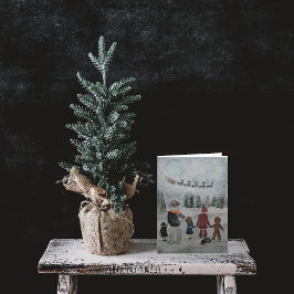 アルフレッド・フォックスの「フェスティブ・フレンズ」絵画 カード