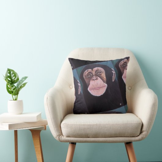 アルフレッド・フォックスの『森の守護者』絵画 クッション (椅子)