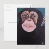 アルフレッド・フォックスの『森の守護者』絵画 ポストカード (正面/裏面)