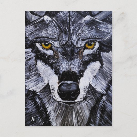 アルフレッド・フォックスの『野生の支配者』 絵画 ポストカード (正面)