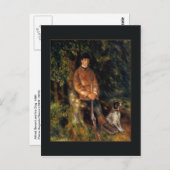 アルフレッド・ベーラードと彼の犬はルノアールが ポストカード (正面/裏面)