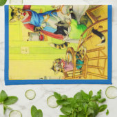 アルフレッド・マインツァー猫ディナー災害プリント キッチンタオル (折り畳み)