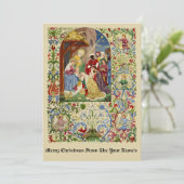 アルフレッドCrispin著ヴィンテージのクリスマスの出生 シーズンカード (スタンド正面)