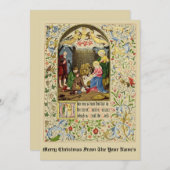 アルフレッドCrispin著ヴィンテージのクリスマスの出生 シーズンカード (正面/裏面)