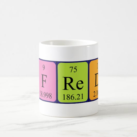 アルフレドの定期的なテーブル名mag コーヒーマグカップ (中央)