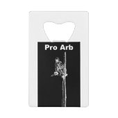 アルブアートアルボリスト樹木外科医チェーンソー風景 クレジットカード栓抜き (正面)