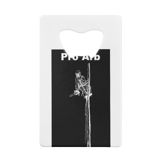 アルブアートアルボリスト樹木外科医チェーンソー風景 クレジットカード栓抜き (裏面)