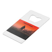 アルブアートアルボリスト樹木外科医チェーンソー風景 クレジットカード栓抜き (裏面アングル)