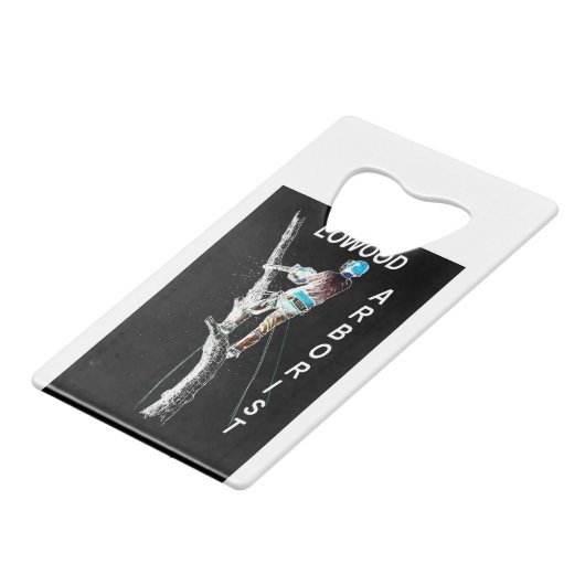 アルブアートアルボリスト樹木外科医チェーンソー風景 クレジットカード栓抜き (正面アングル)