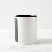 アルブアートアルボリスト樹木外科医チェーンソー風景 ツートーンマグカップ (中央)