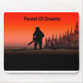 アルブアートアルボリスト樹木外科医チェーンソー風景 マウスパッド (正面)