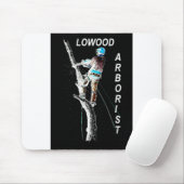 アルブアートアルボリスト樹木外科医チェーンソー風景 マウスパッド (マウス)