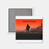 アルブアートアルボリスト樹木外科医チェーンソー風景 マグネット (正面/裏面)