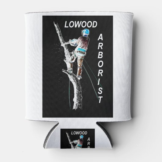 アルブアートアルボリスト樹木外科医チェーンソー風景 缶クーラー (正面)