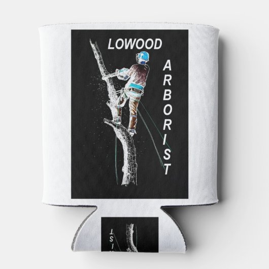 アルブアートアルボリスト樹木外科医チェーンソー風景 缶クーラー (裏面)