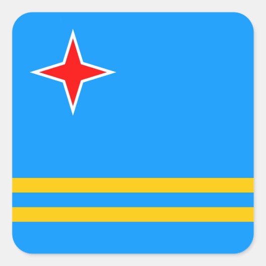 アルブア国旗 スクエアシール (正面)